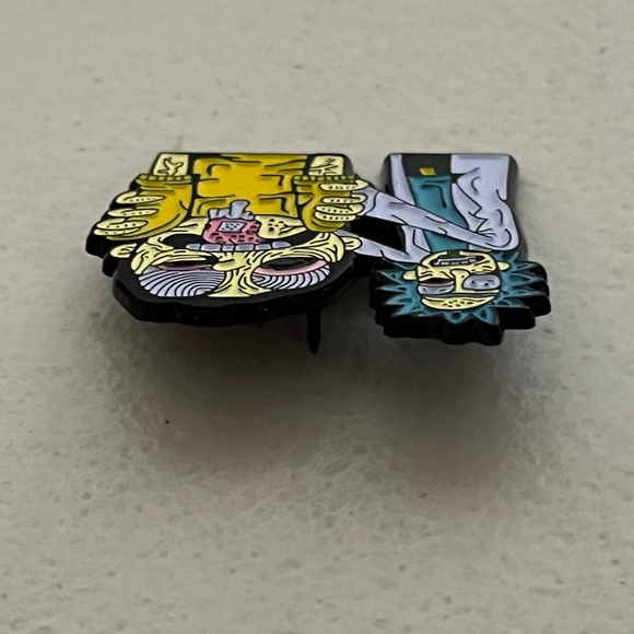 Rick & Morty Acid Trip Enamel Pin Cartoon Mort Brooch - Picture 3 of 7